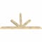 Ekena Millwork Saratoga Rough Sawn Timber Gable Bracket, Douglas Fir, 108"W x 58"H x 4"D x 6"F, 13/12 Pitch GBW108X58X0406SAR00RDF - alternate 4